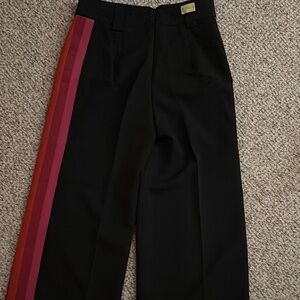 Lovers + friends track stripe trousers